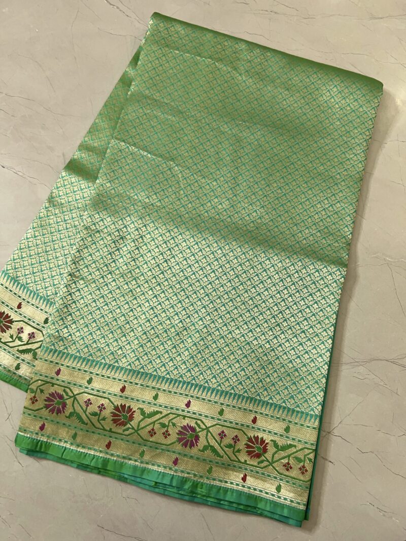 GREEN BANARASI SAREE