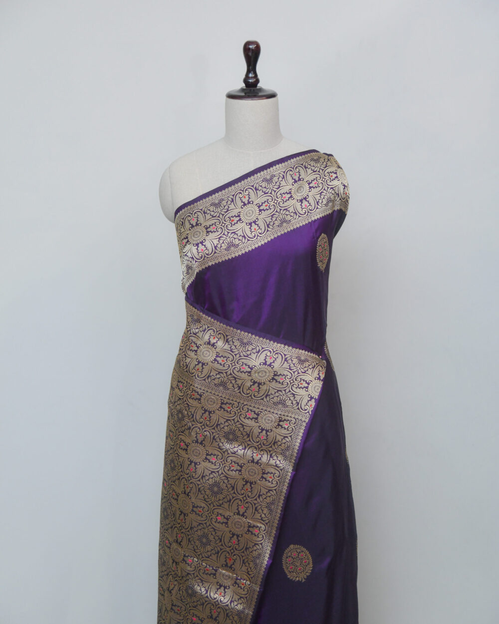 Regal Purple Silk Saree