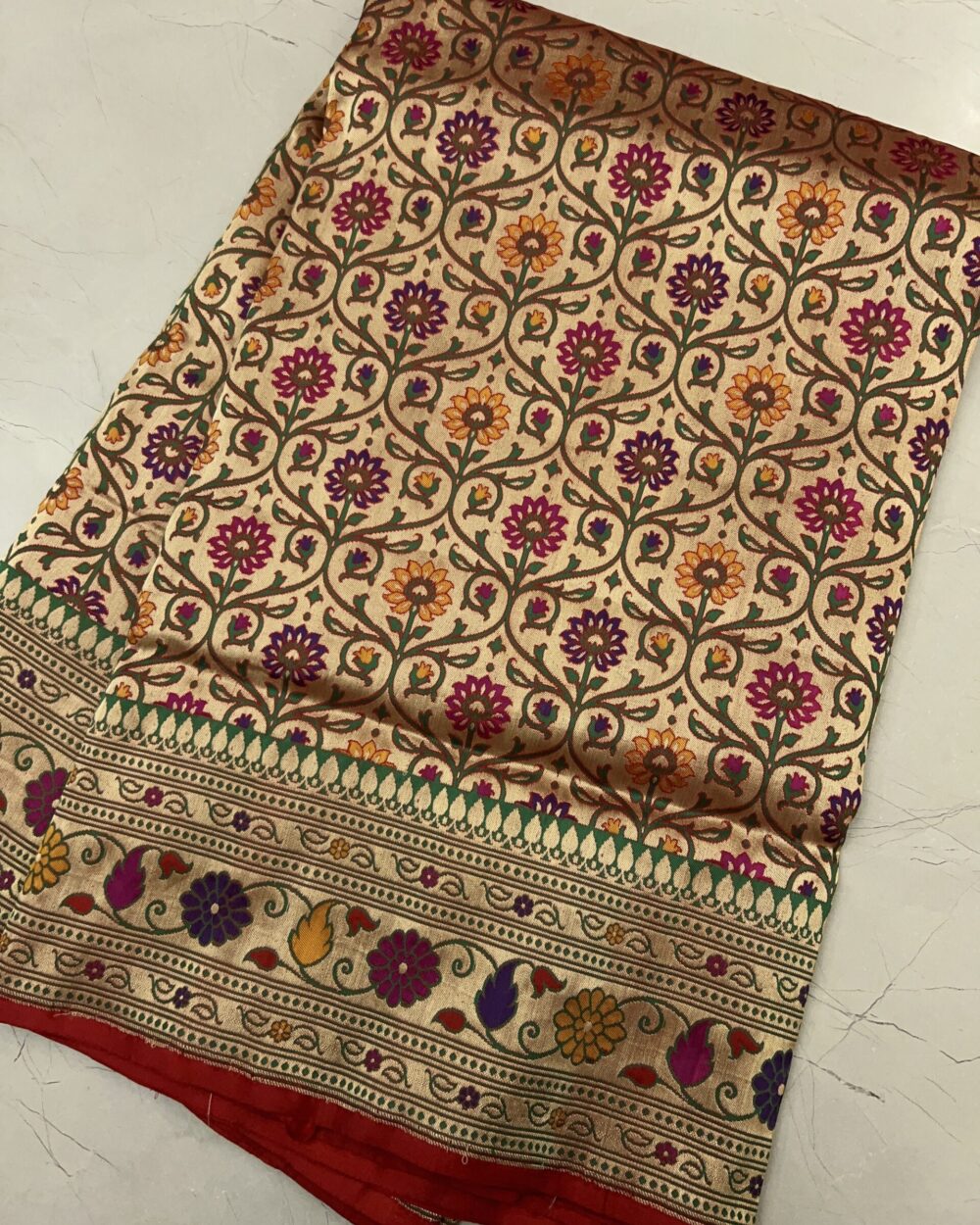 FLORAL BANARASI SAREE