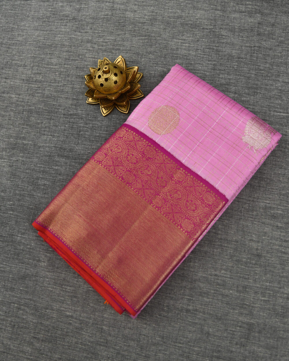 Light Pink Kanjivaram Saree