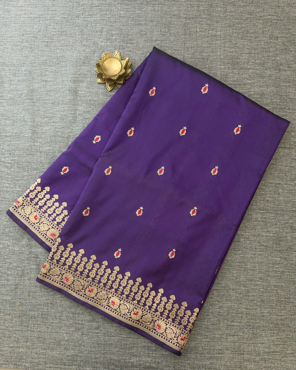 Royal Purple Silk Saree