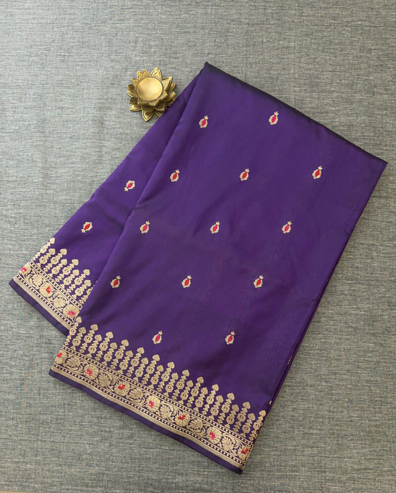 Royal Purple Silk Saree