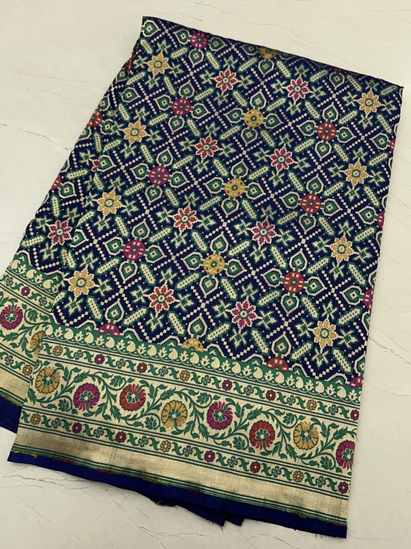 NAVY BLUE BANARASI SAREE