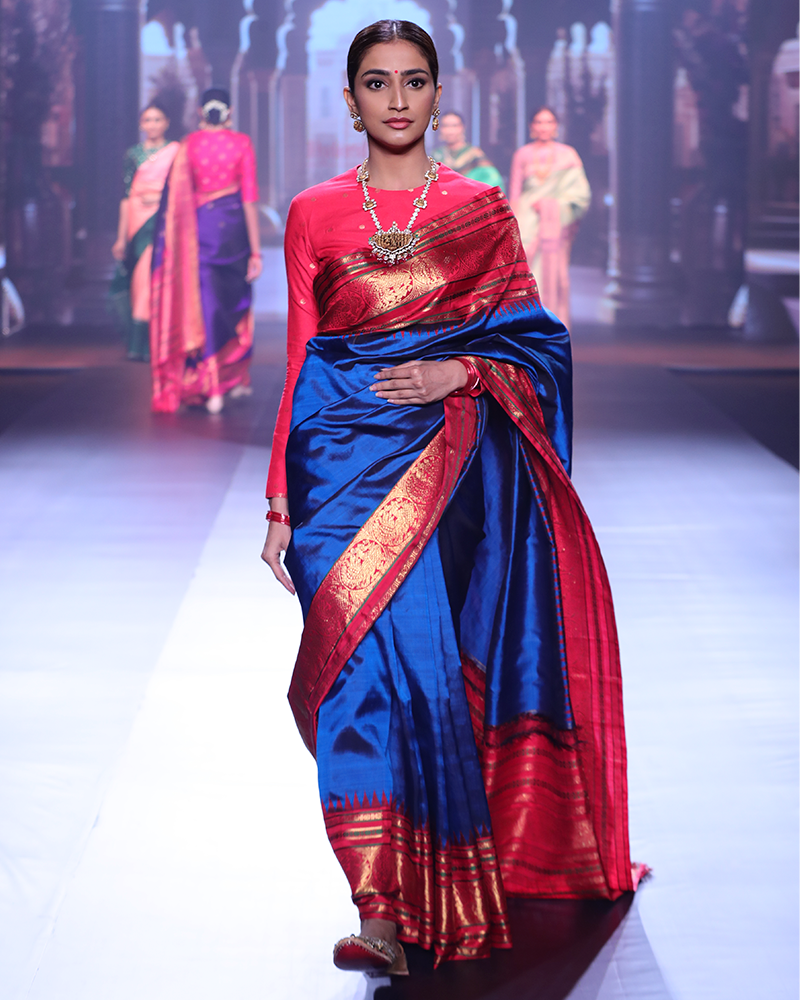 Regal Royal Blue Saree