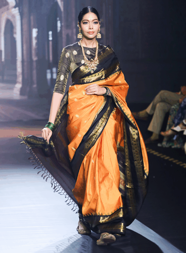 Majestic Mustard Yellow Saree