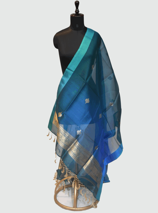 Teal Azure Dupatta