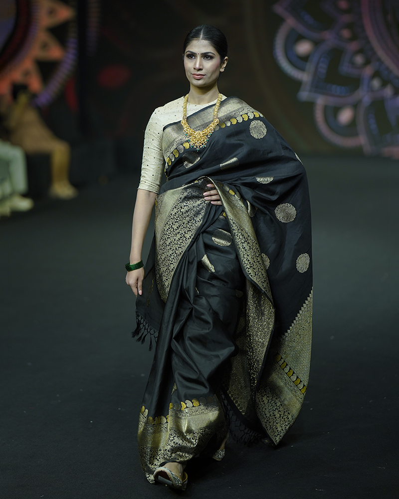 Classic Black Zari Saree