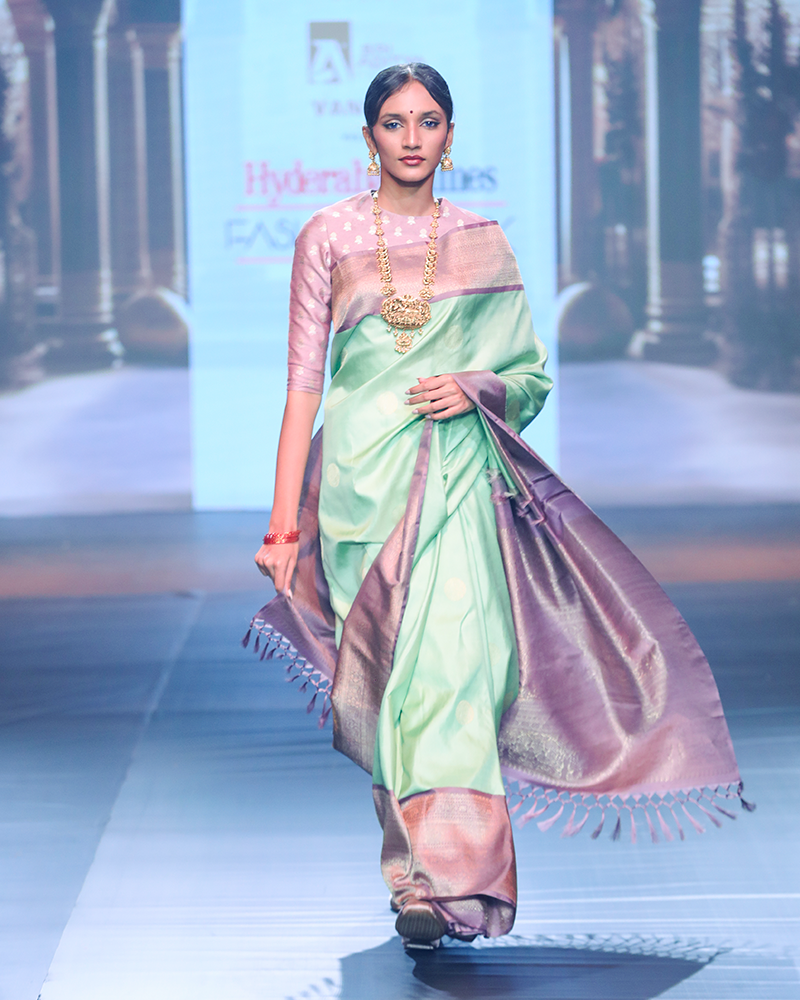 Mint Green Kanjivaram Saree
