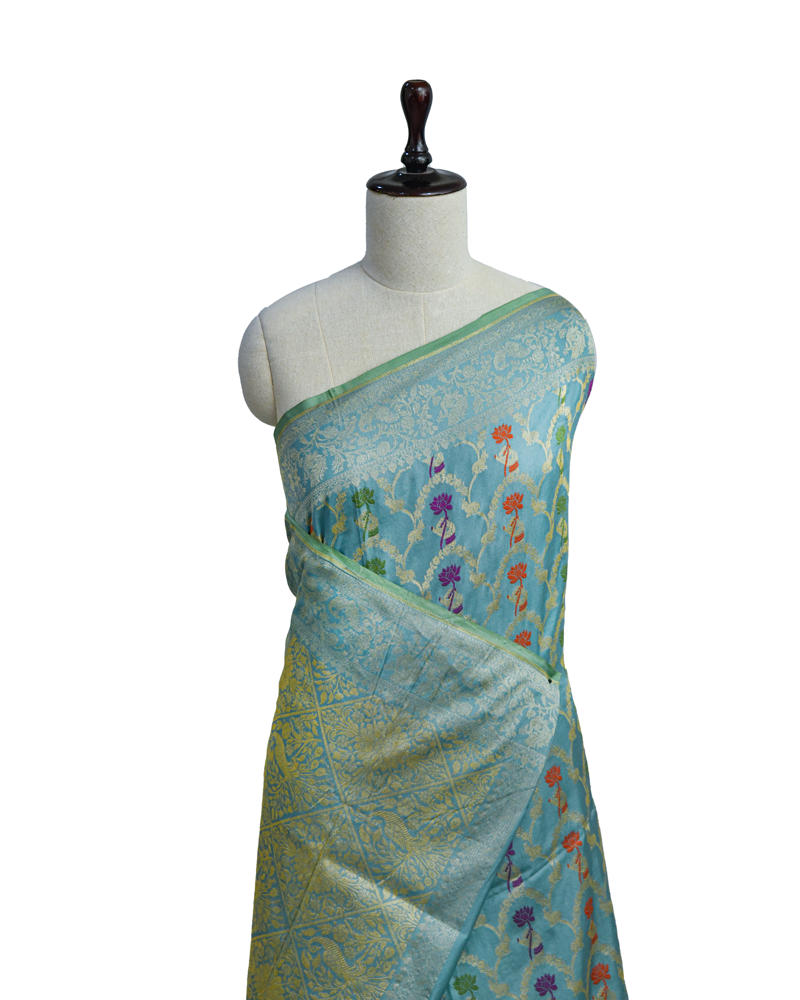 Light Blue Banarasi Saree