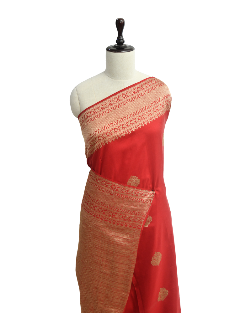 Red Banarasi Saree