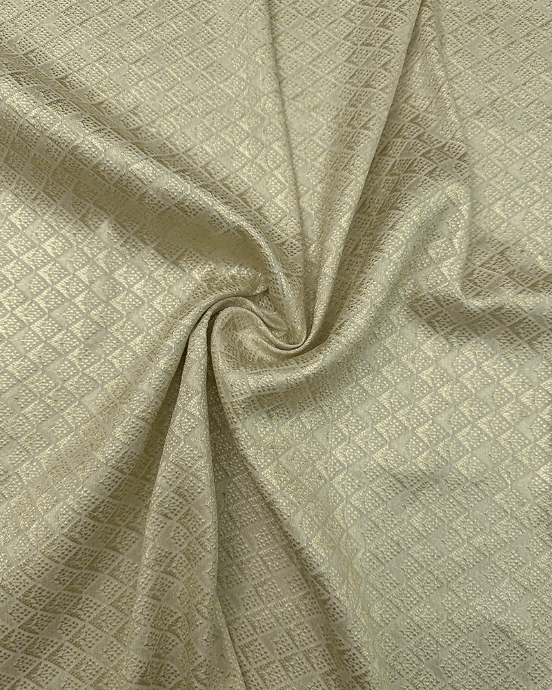 Off-white Brocade Fabric