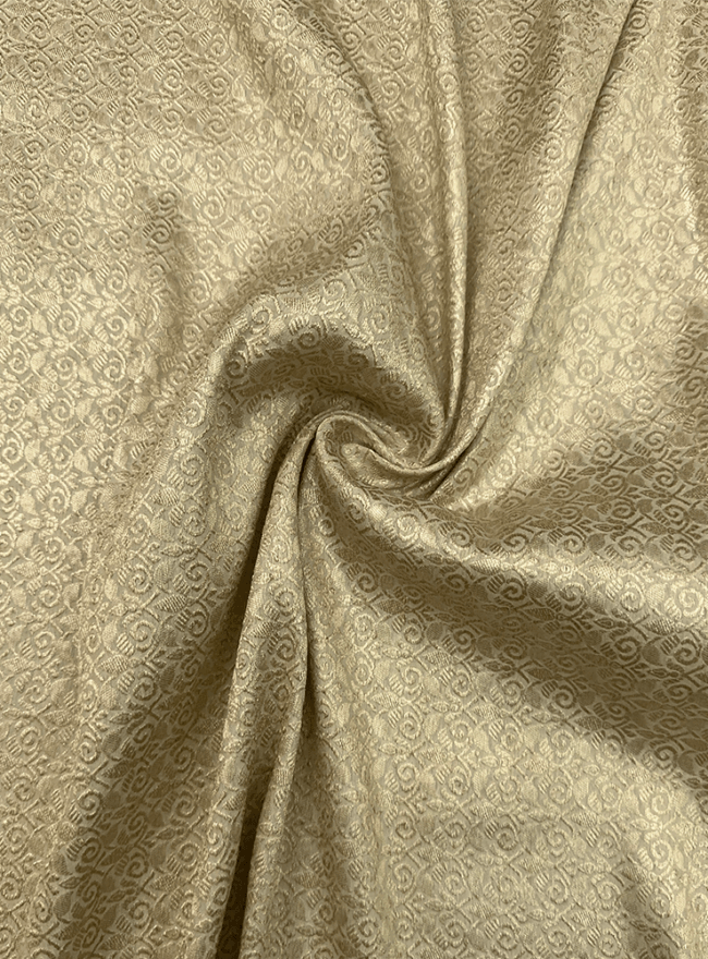 Light Beige Brocade Fabric