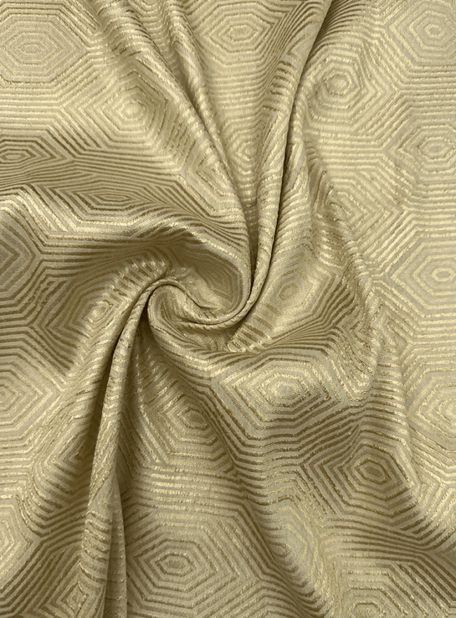 Light Gold Floral Brocade Fabric