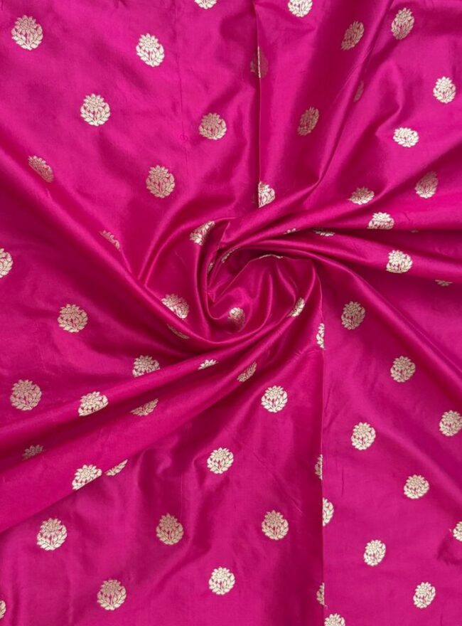 Hot Pink Silk Fabric