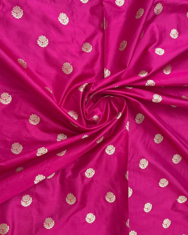 Hot Pink Silk Fabric