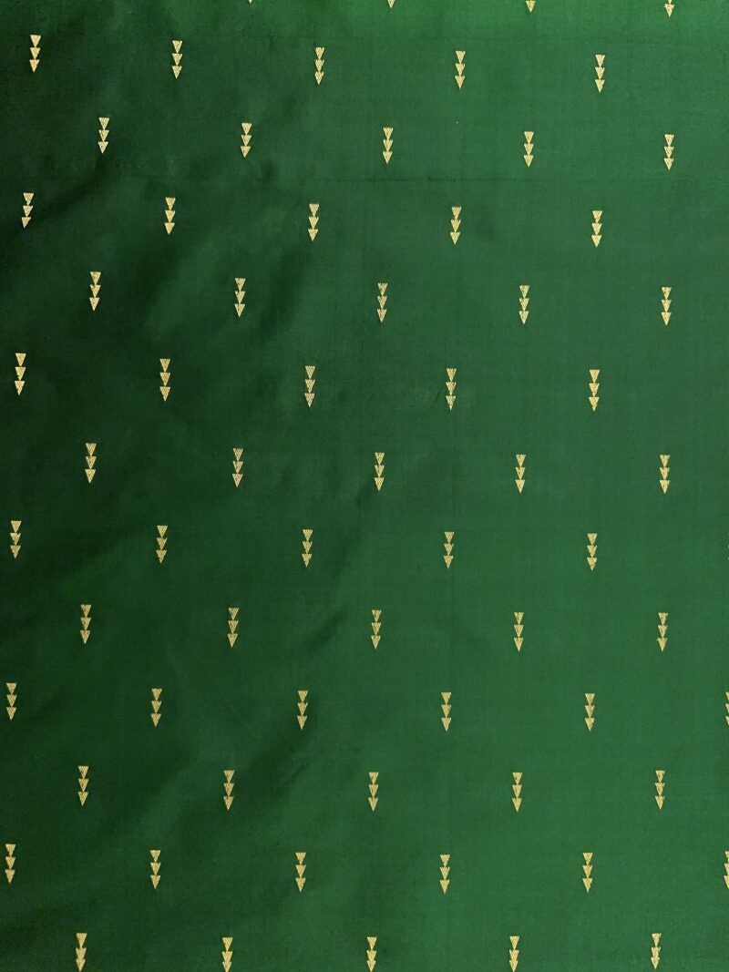 Bottle Green Silk Fabric - Image 2