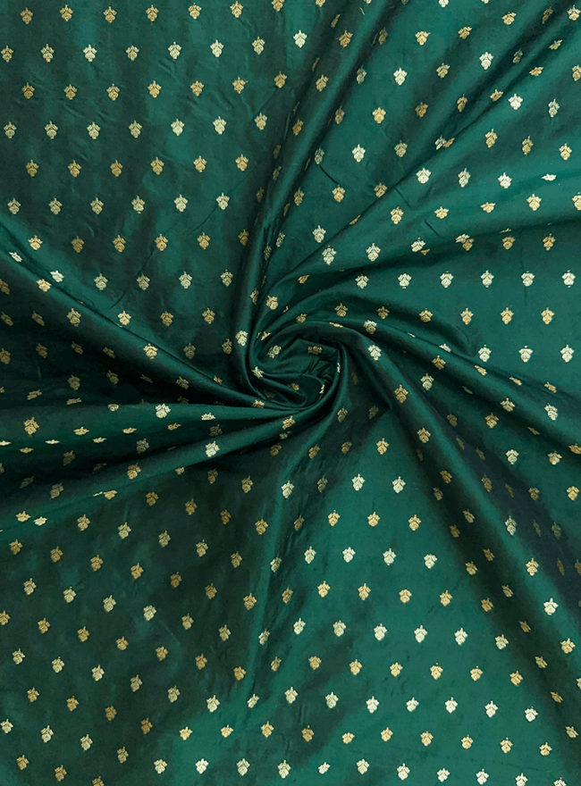 Deep Green Silk Fabric