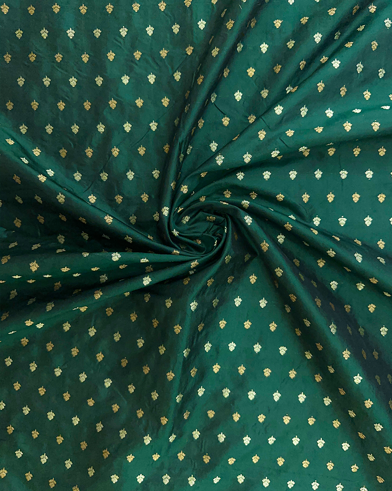Deep Green Silk Fabric