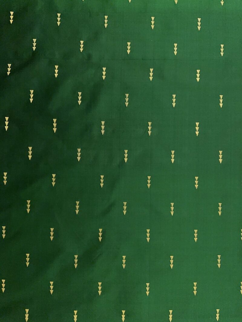 Bottle Green Silk Fabric - Image 2