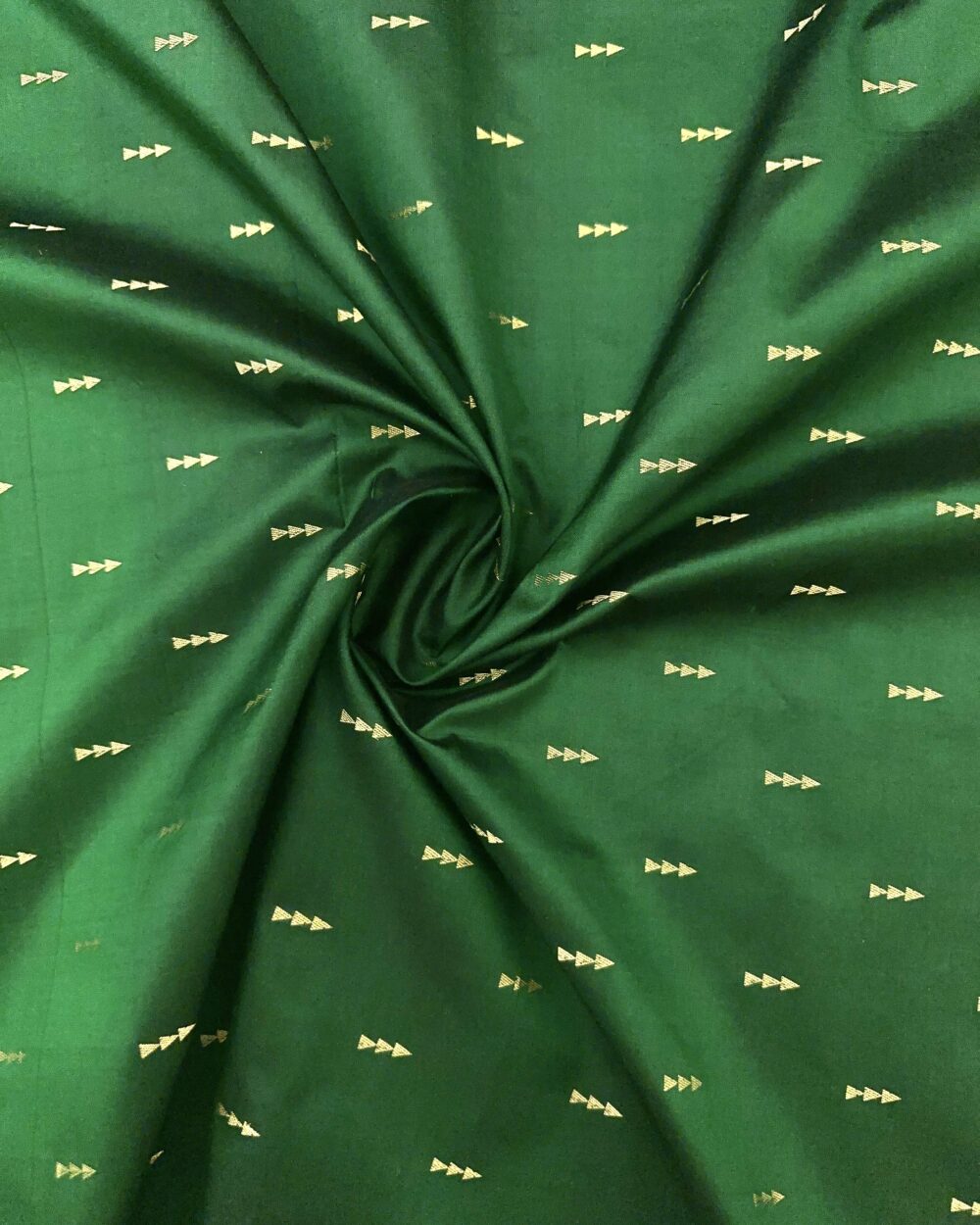 Bottle Green Silk Fabric