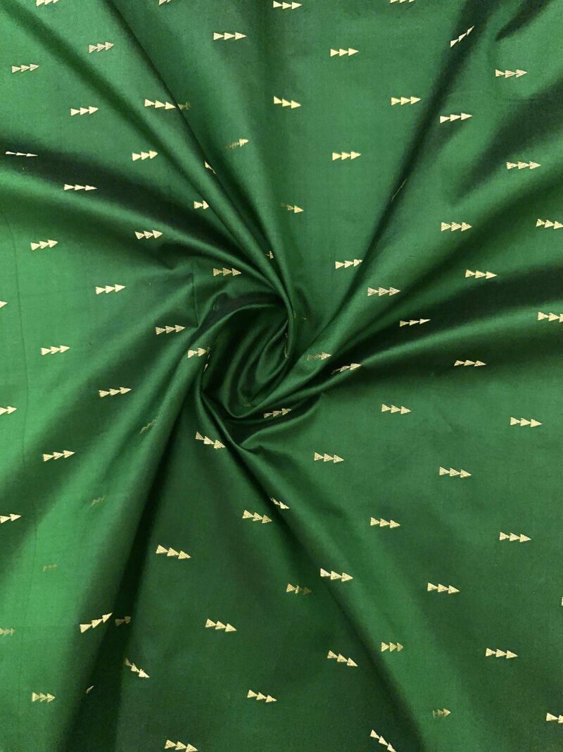 Bottle Green Silk Fabric