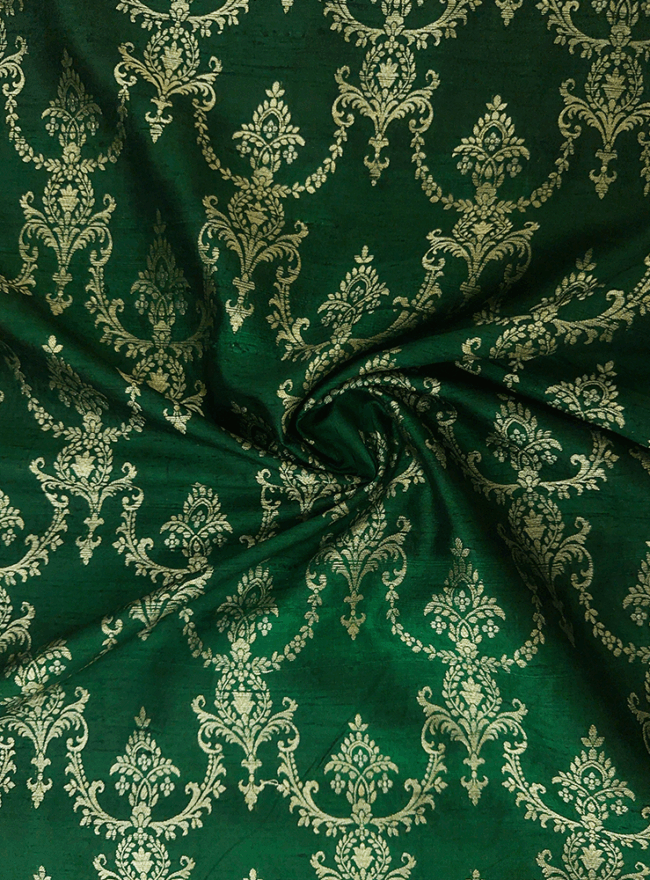 Leaf Green Silk Fabric