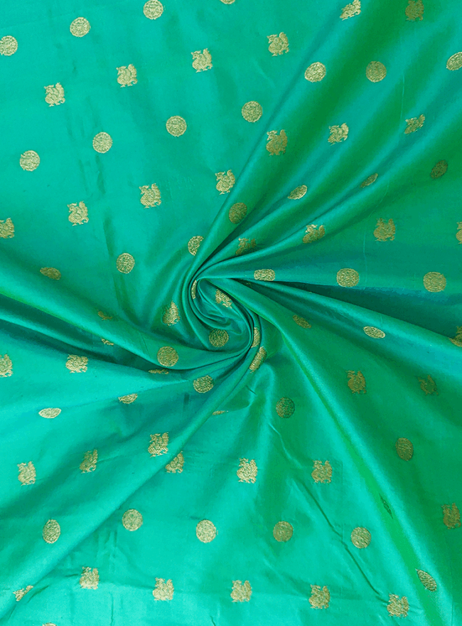 Sea Green Silk Fabric