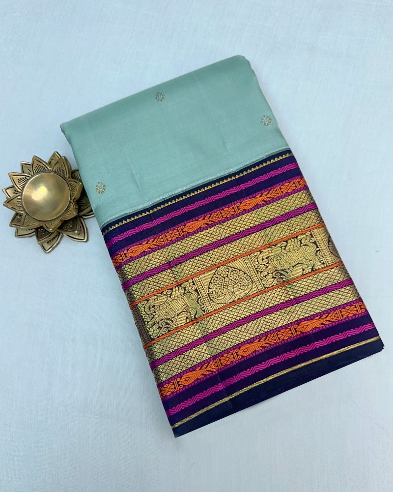 Sky Blue Kanjivaram Saree