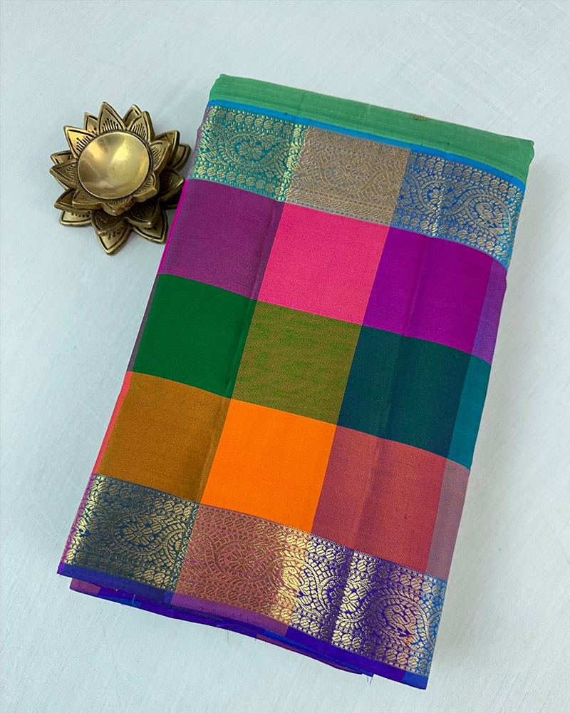 Multi Colour Kanjivaram Saree
