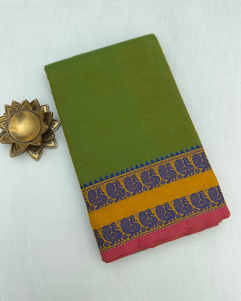 Green Kanchi Cotton Saree