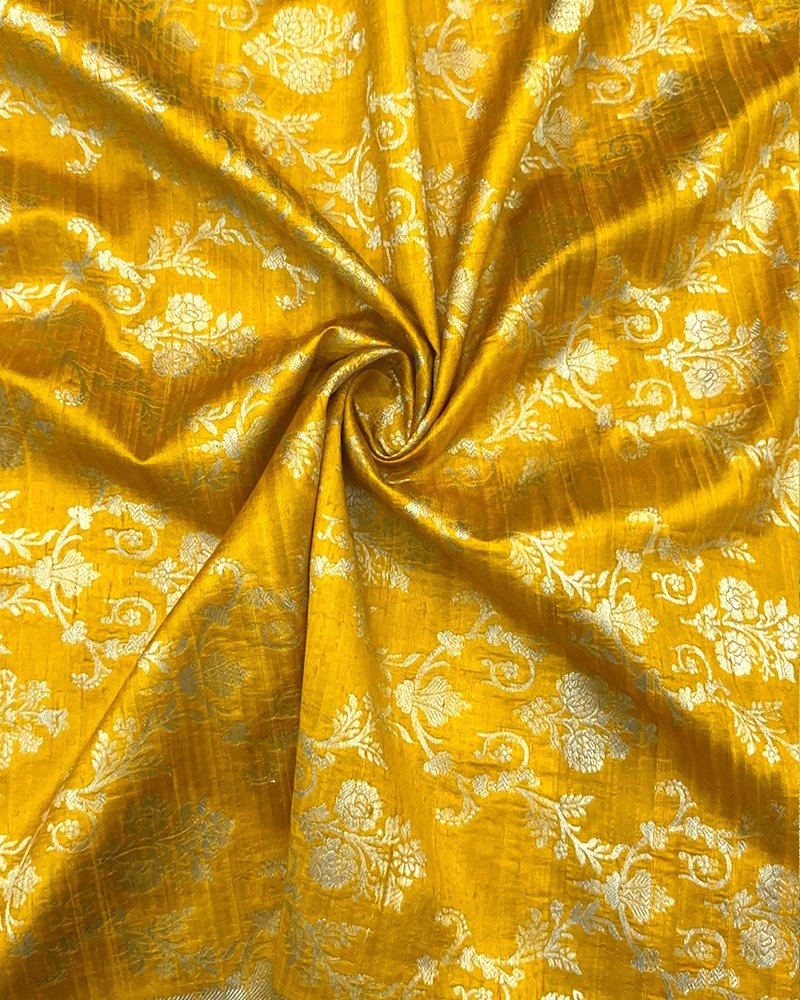 Rich golden yellow fabric