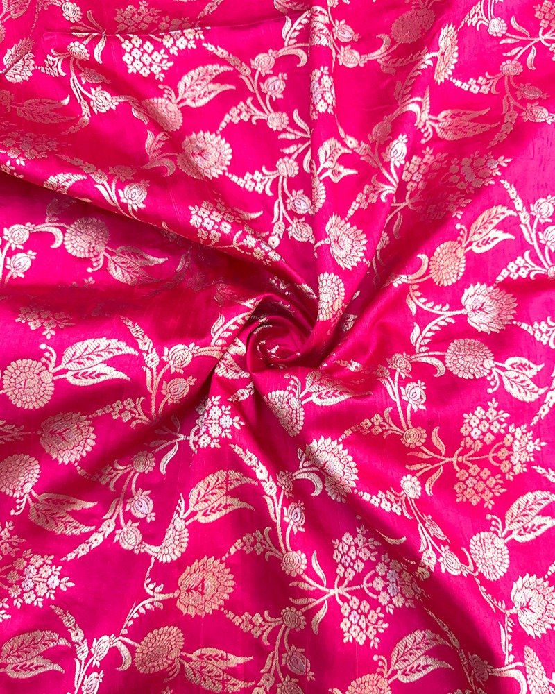 Bright rani pink fabric