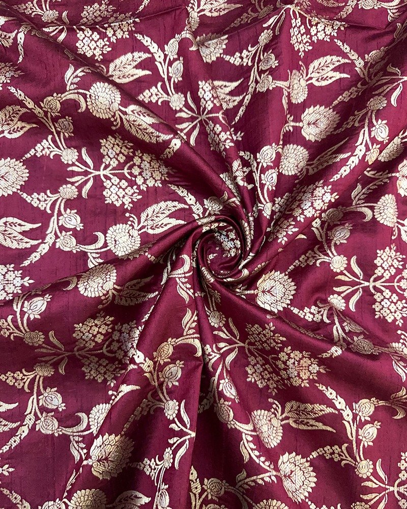 Elegant wine red fabric