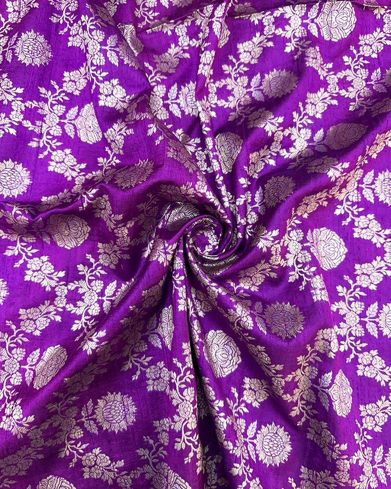 Vibrant royal purple fabric