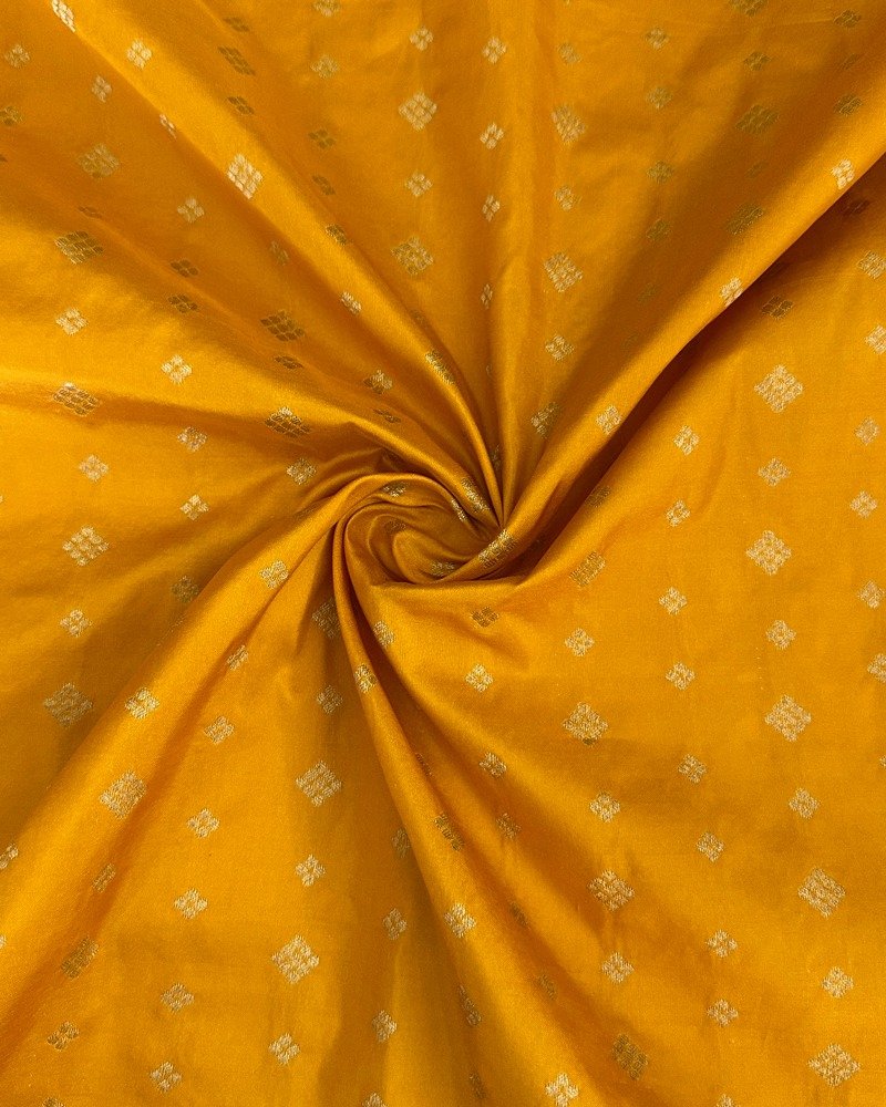 Yellow Zari Butta