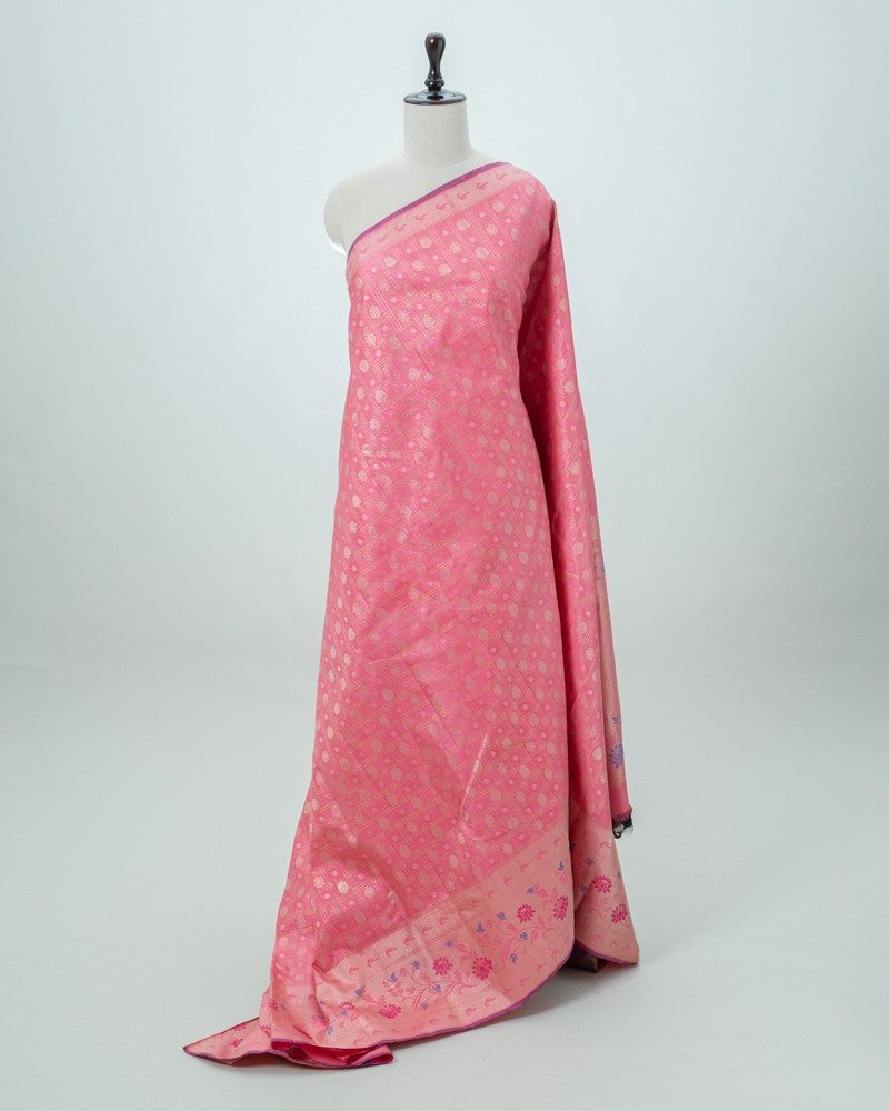 Pink Kanjivaram Silk Saree