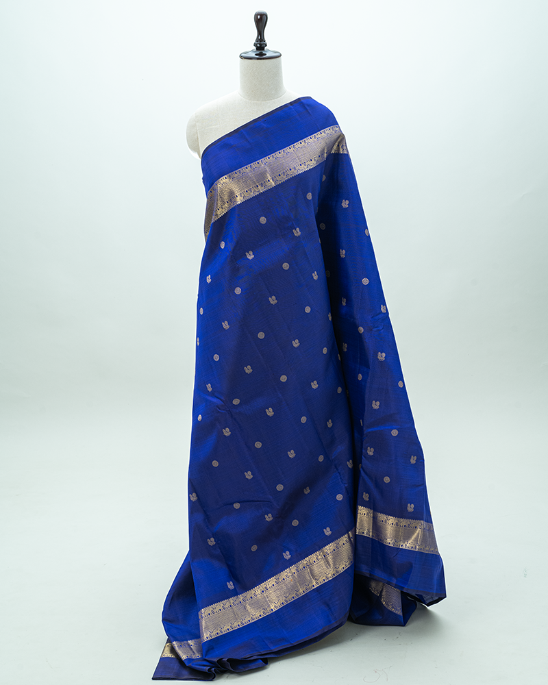 Blue Saree Kanjivaram Saree
