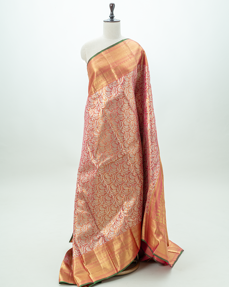 Gold Tissue Pure Kanjivaram Silk Saree