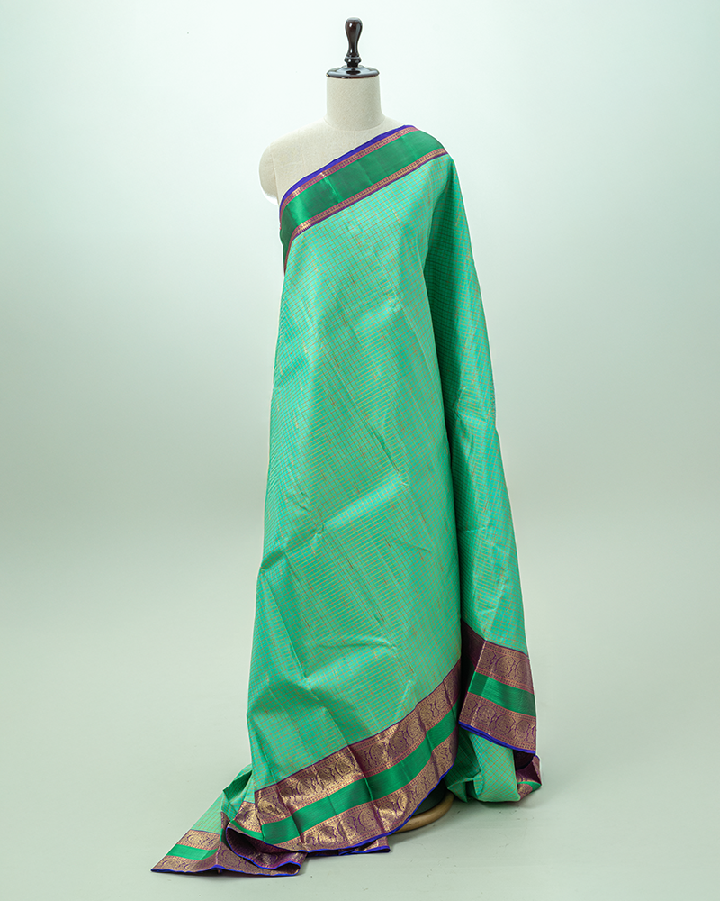Mint Green Kanjivaram Saree