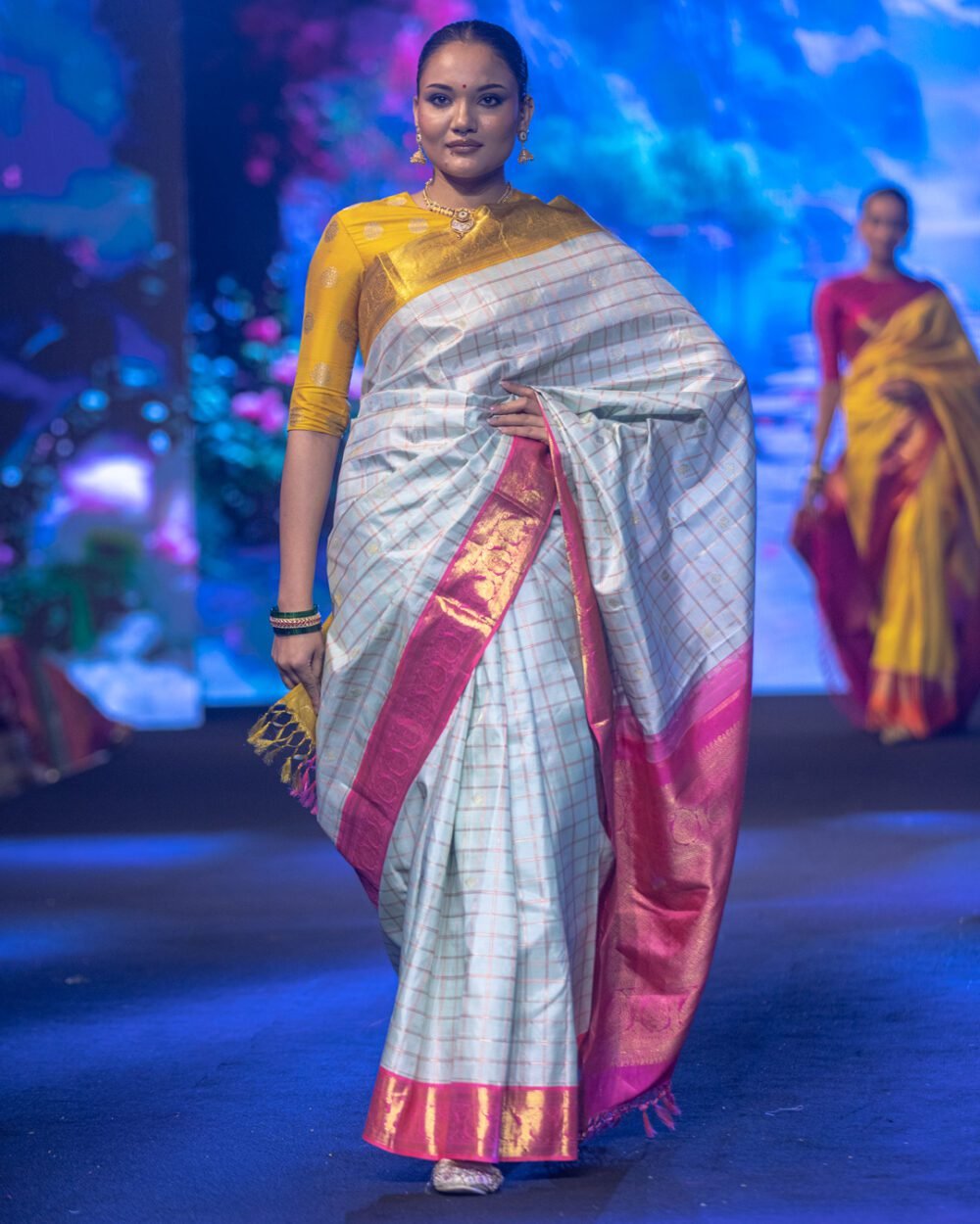 Ganga Jamuna Kanjivaram Silk Saree