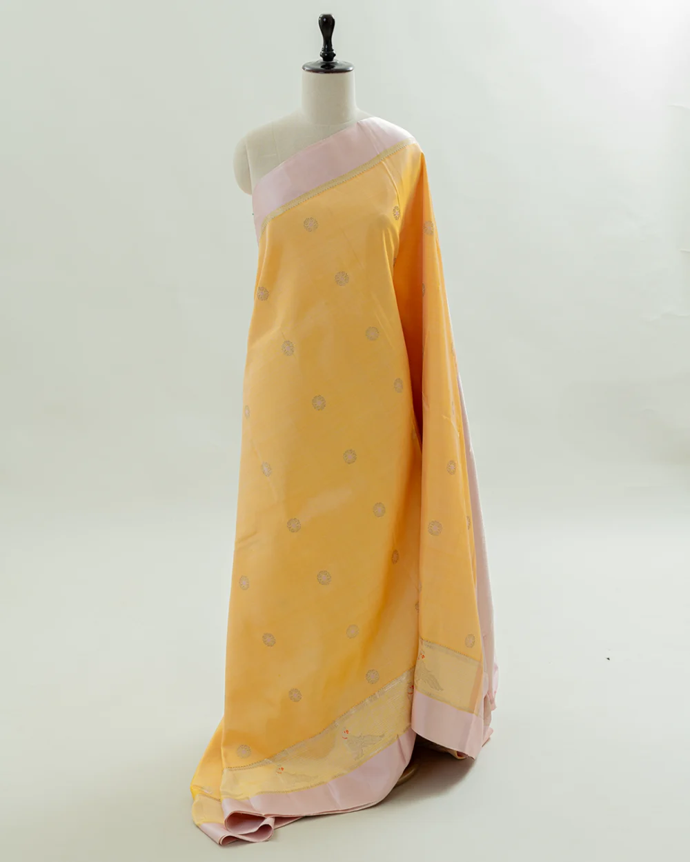 Sunlit Yellow Kanjivaram Silk Saree