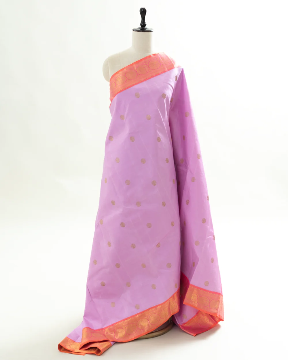 Lilac Kanjivaram Silk Saree