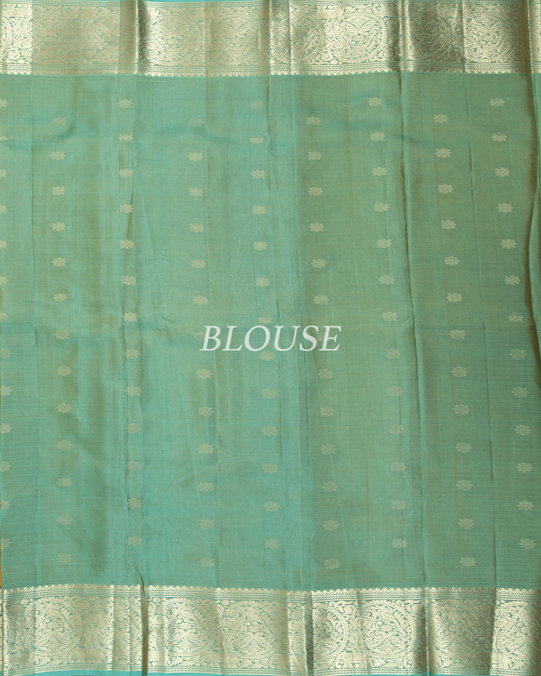 Mustard Yellow Kanjivaram Silk Saree - Image 6