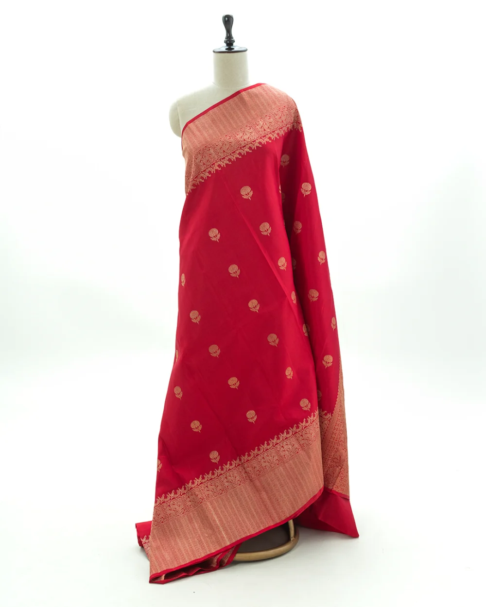 Chilli Red Kanjivaram Silk Saree