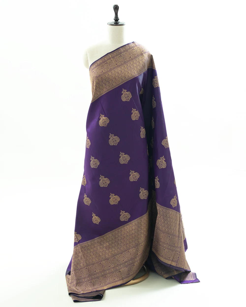 Royal Purple Kanjivaram Silk Saree