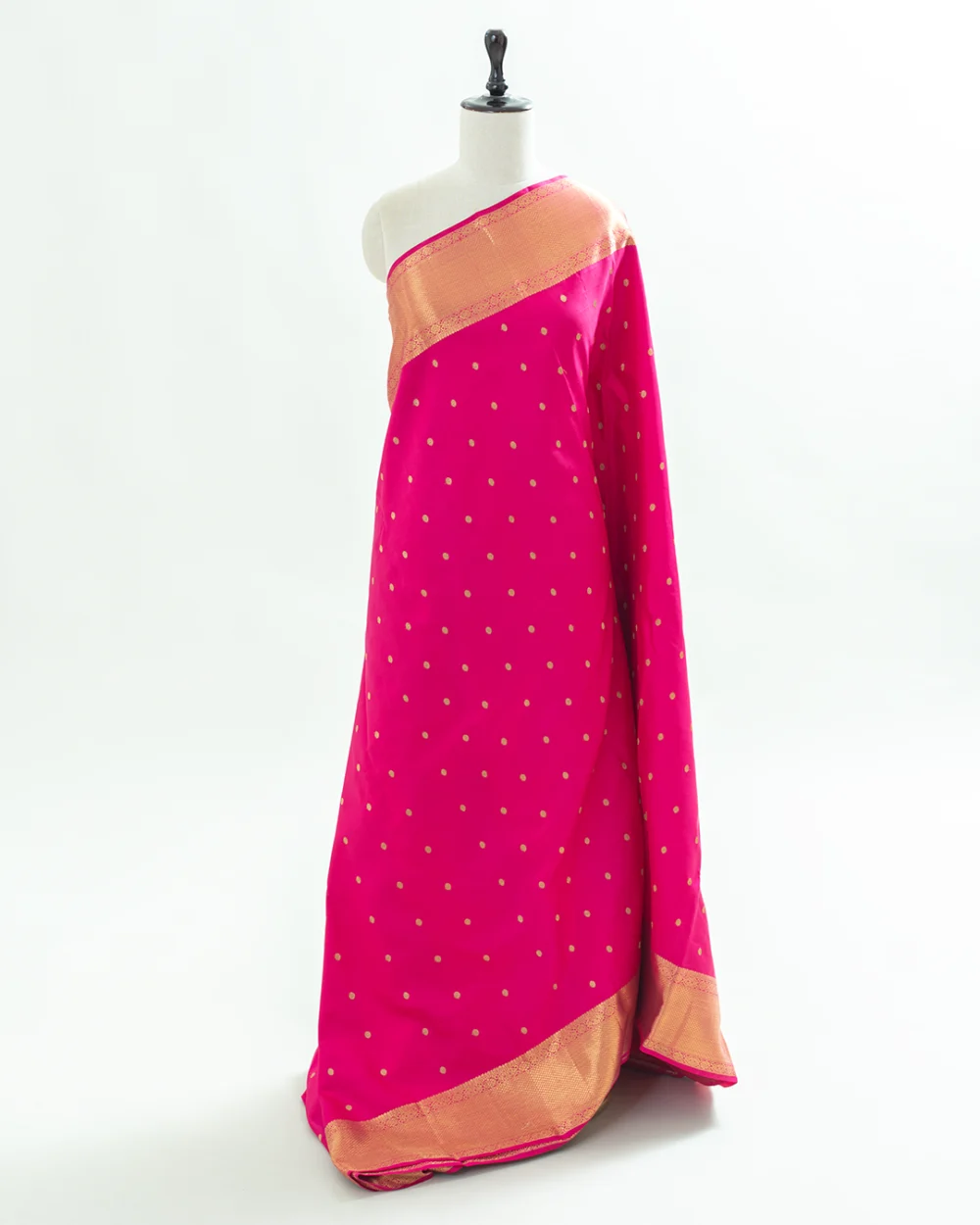 Rani Pink Kanjivaram Silk Saree