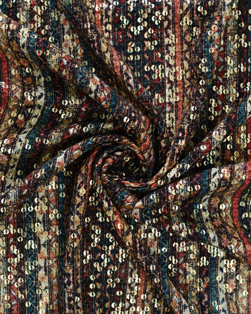 Georgette Fancy Sequence Fabric