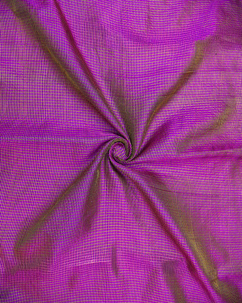 Purple Zari Kattam Fabric