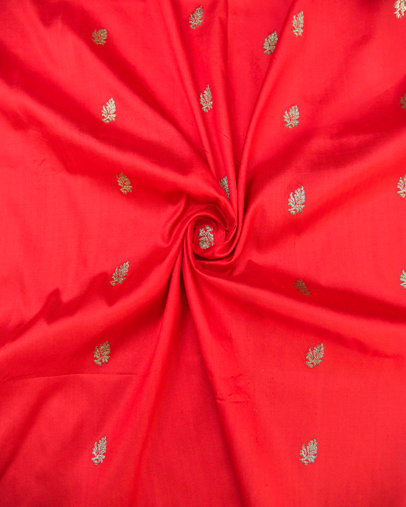 striking scarlet silk Fabric