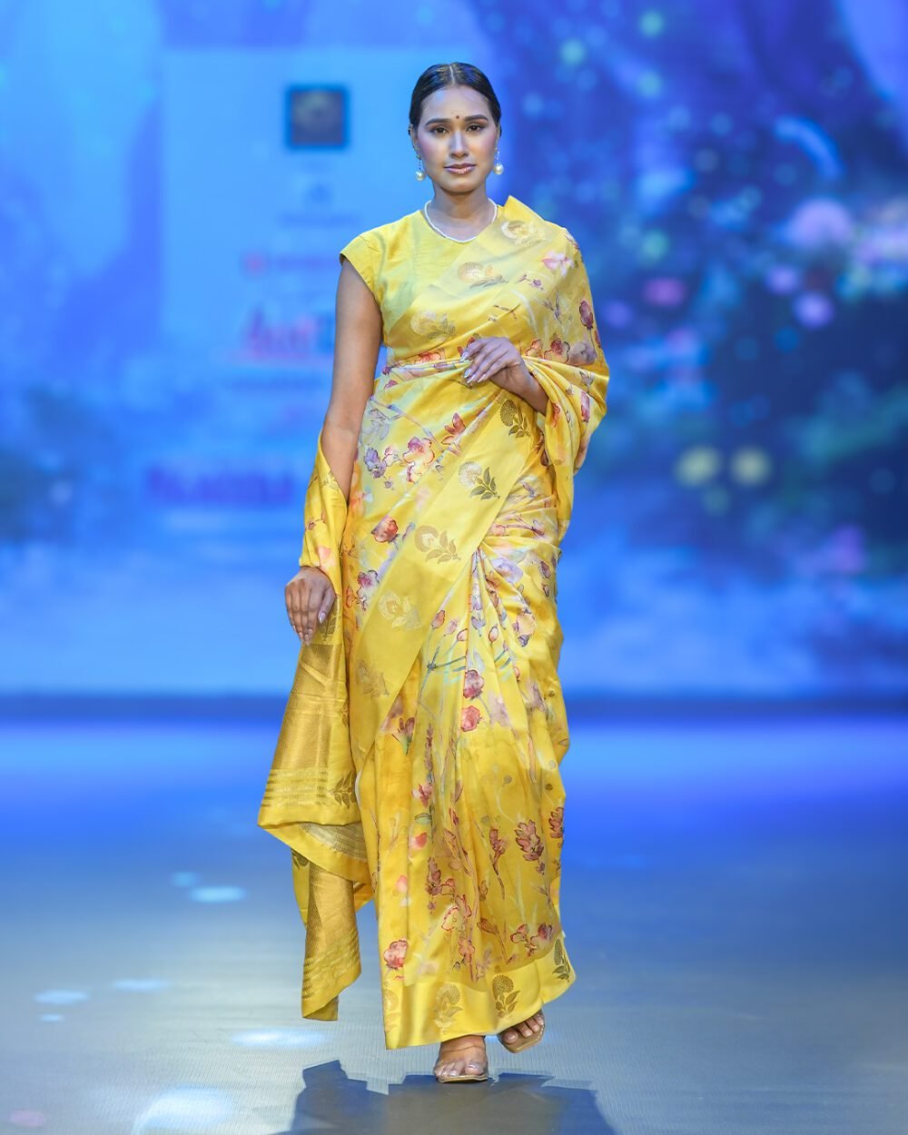 Yellow Chaniya silk Saree